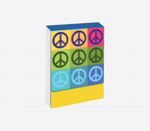 Pocket note "Peace and love"