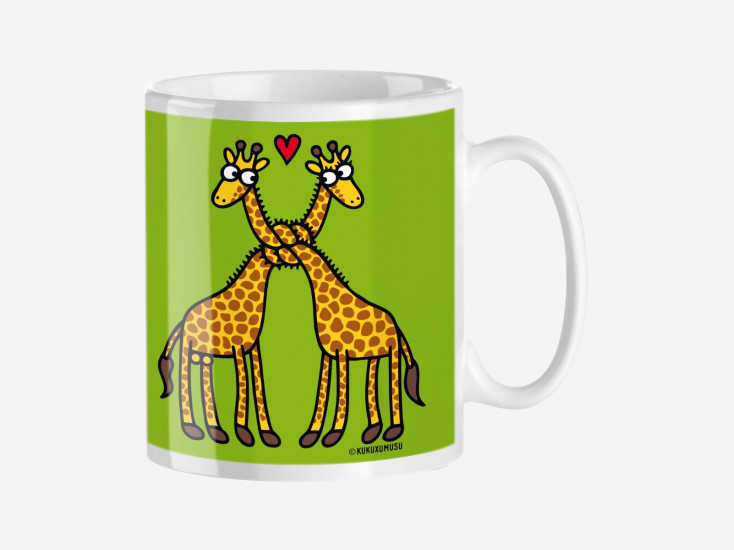 Mug Trendy "Coeur de girafe"
