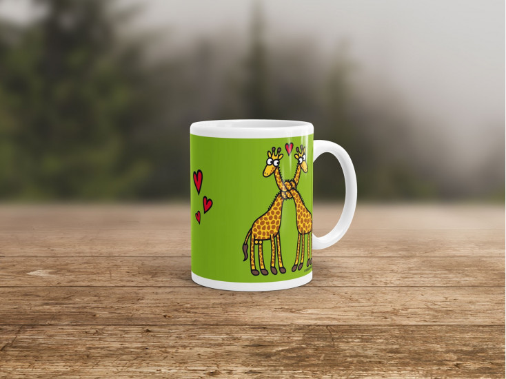 Mug Trendy "Coeur de girafe"