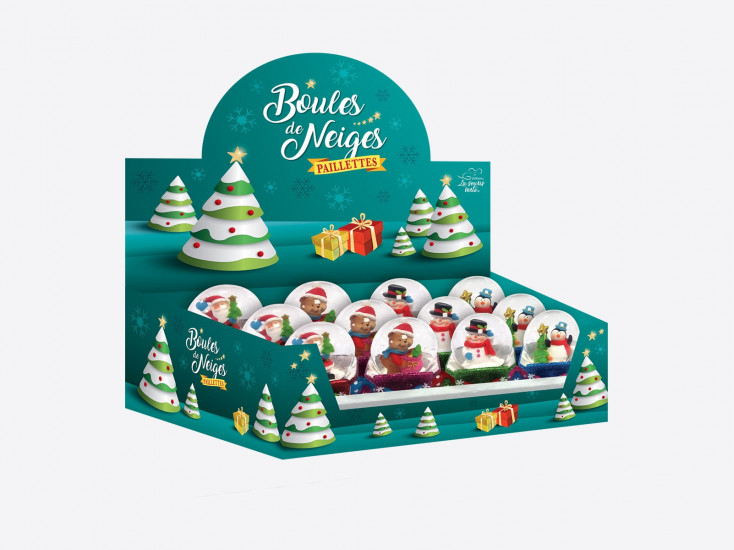 Boules de neige paillettes