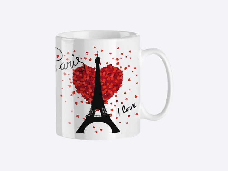 Mug trendy "Paris I love you"