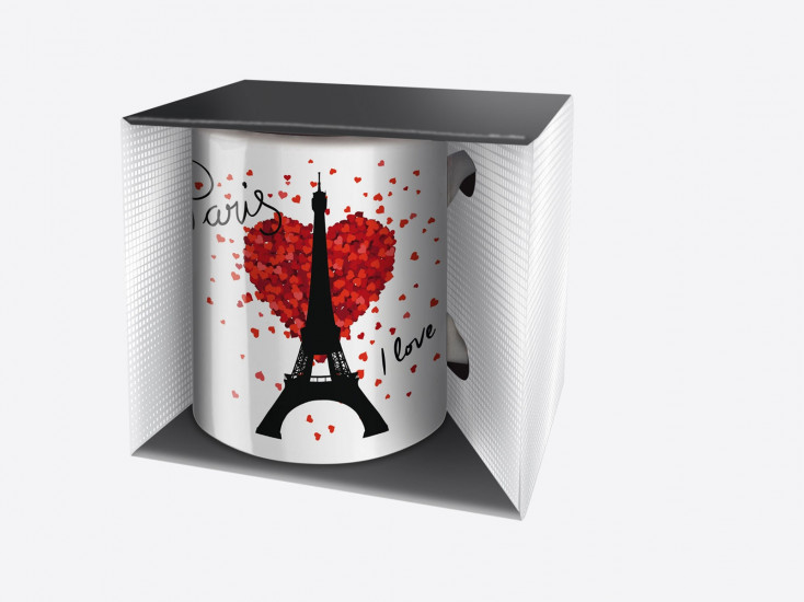 Mug trendy "Paris I love you"