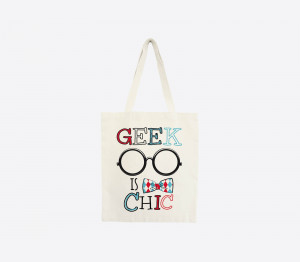 Tote bag "Geek is chic"