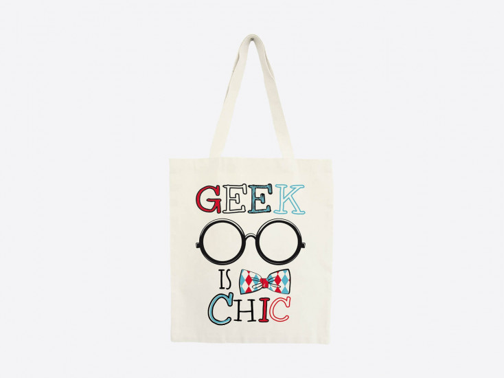 Tote bag "Geek is chic"