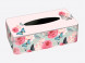 Boîte à mouchoirs "Roses et papillons"