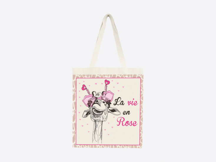 Tote bag "La vie en rose 2.0"