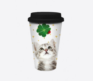 Travel Mug "Chat Bonheur"