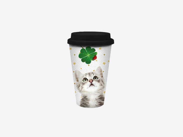 Travel Mug "Chat Bonheur"