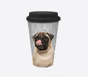 Travel Mug "Funny Pug"