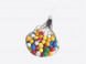 Boules multicolores de tirage pour Loto