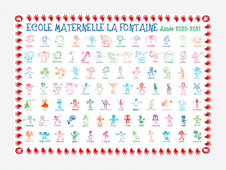 Sets de table avec dessins d'enfants