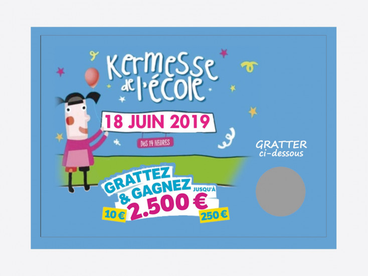 Tickets à Gratter 100 % personnalisés