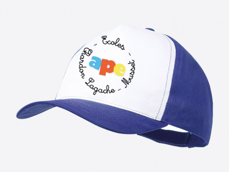 Casquette bicolore personnalisée