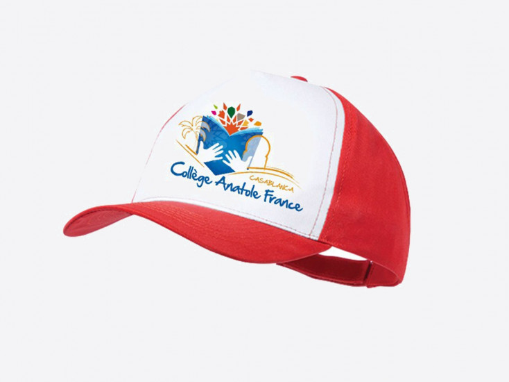 Casquette bicolore personnalisée