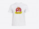 Tee-shirt blanc personnalisé 2 couleurs 1 face