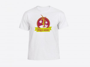 Tee-shirt blanc personnalisé 2 couleurs 1 face