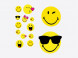 Papeterie sticker smiley (lot de 24)