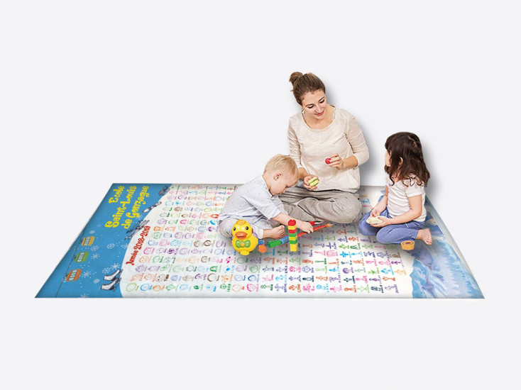Le tapis de jeux / plaid polaire (projet d'école)