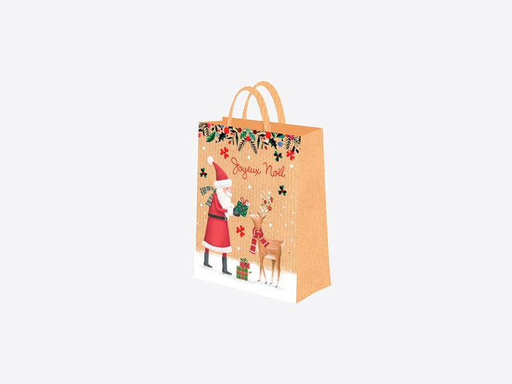 Sac cadeau moyen Joyeux Noël