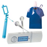 5X Cadeaux meilleurs vendeurs (2x Perches à selfie / 2x Gourdes maillot / 1x MP3)